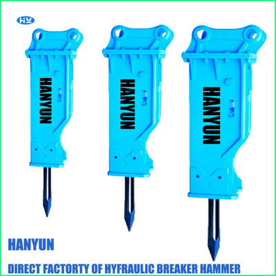 Hydraulic Asphalt Skid Steer Hammer 165MM Menggali Pemutus Jalan Beton