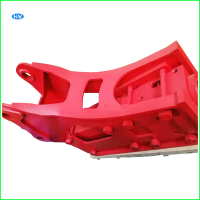 75mm Rod Red Hydraulic Hammer Machine Untuk Mini Excavator Q345B